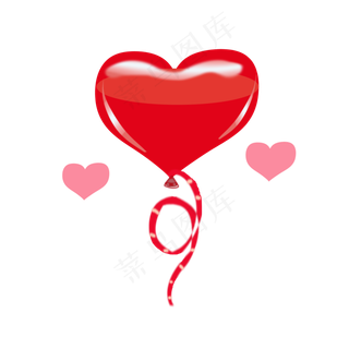七夕元素，情人节气球元素，情人