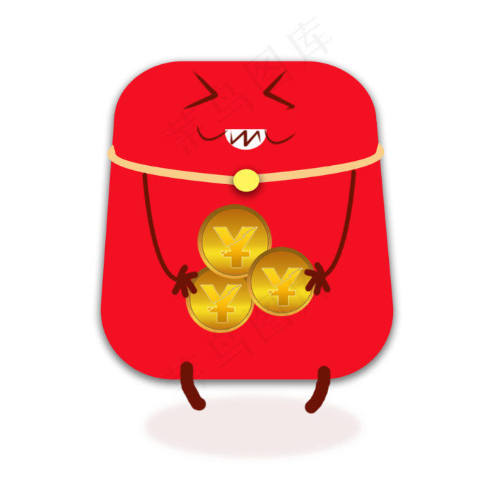 国庆节促销红包金币png下载