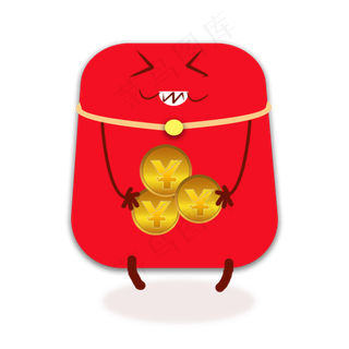 国庆节促销红包金币png下载