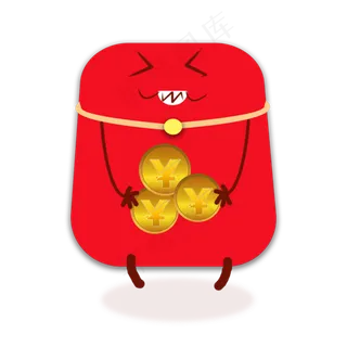 国庆节促销红包金币png下载