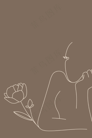 女性线条艺术