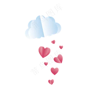 七夕云朵爱心