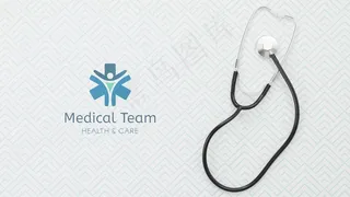 顶视图听诊器模型样机