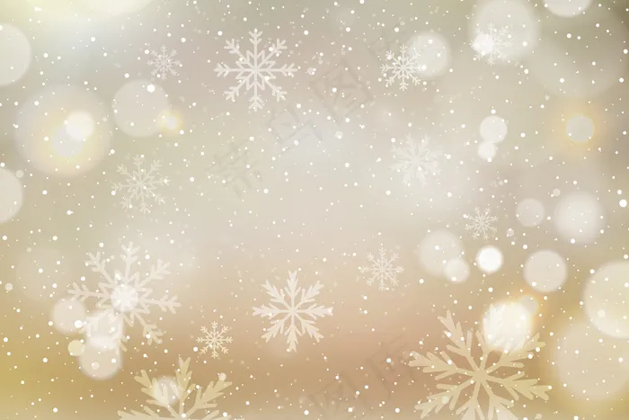 圣诞背景和雪花