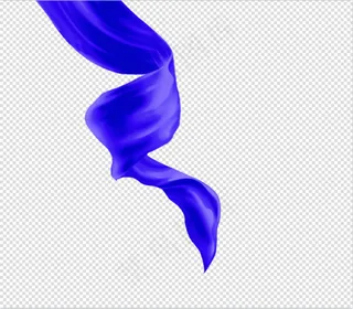 蓝色丝绸高清免扣素材