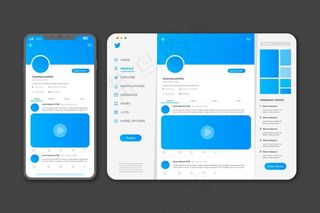Twitter界面模板
