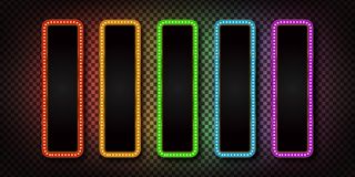 真实孤立霓虹灯标志