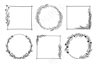 隔离在白色背景上的帧