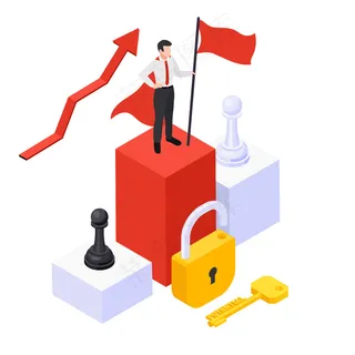 个人发展与成功等角图 个人发展与成功等角图