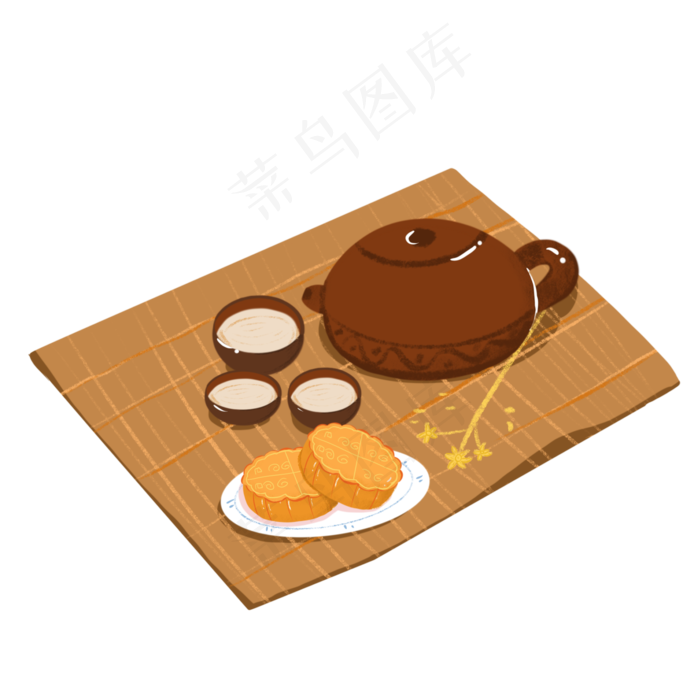 中秋节物品装饰素材