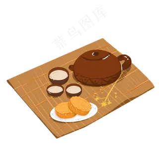 中秋节物品装饰素材