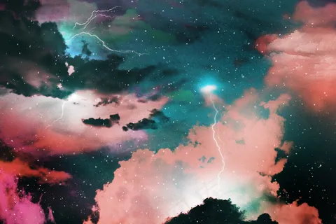 多彩抽象宇宙带纹理的背景 多彩抽象宇宙带纹理的背景