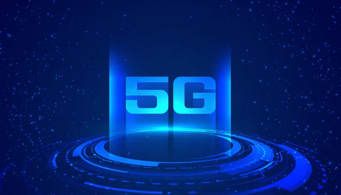超高速互联网速度5g技术概念eps,ai矢量模版下载