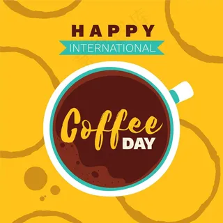 手绘国际咖啡日