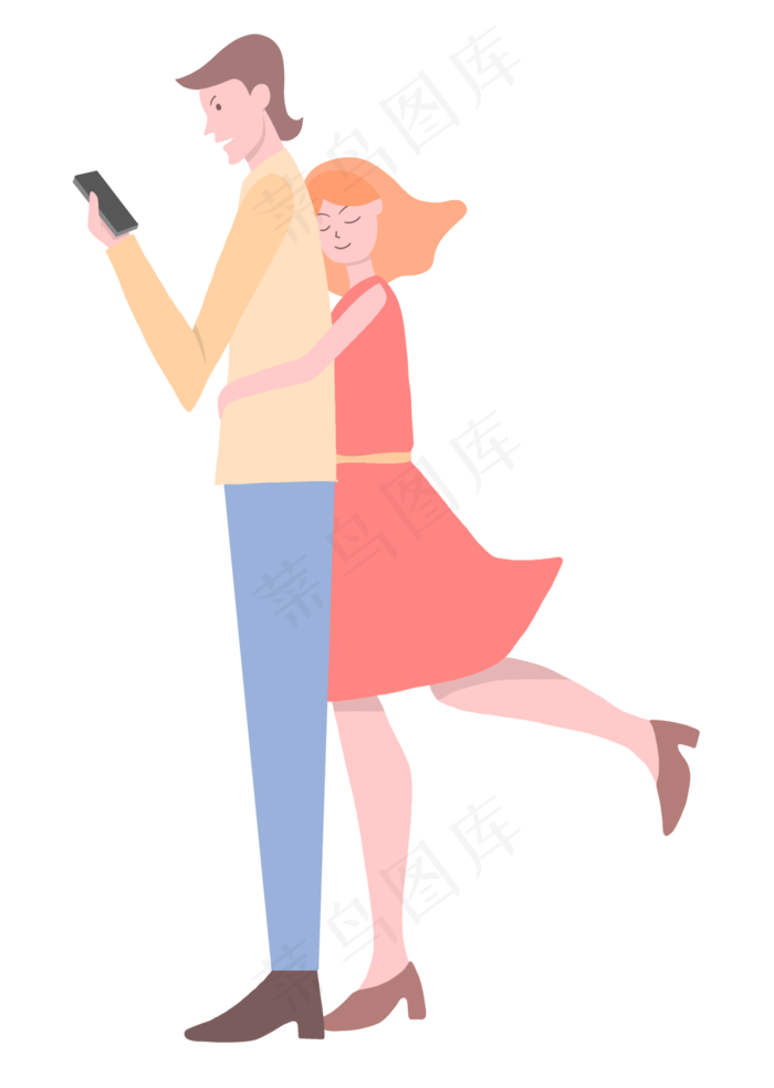 七夕情人节情侣(2000X2812(DPI:300))psd模版下载