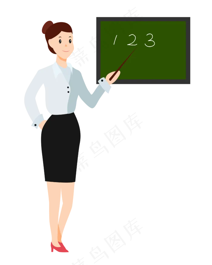 矢量卡通人物教师(4167*5208px 300 dpi )ai矢量模版下载