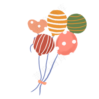 情人节表白气球元素