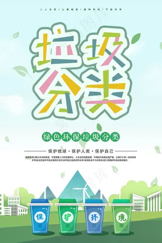 垃圾分类设计展板