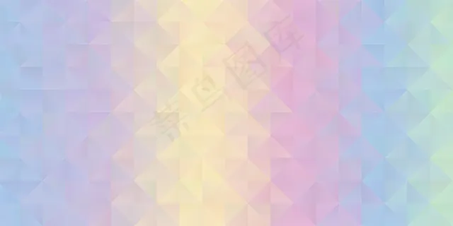 背景采用柔和的彩色彩虹低多边形设计 背景采用柔和的彩色彩虹低多边形设计