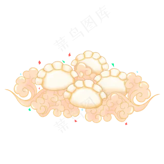 国潮祥云立冬冬至饺子