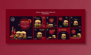 社交媒体帖子模板