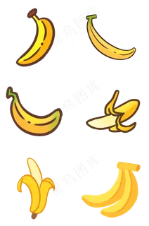 一根成熟香蕉站立