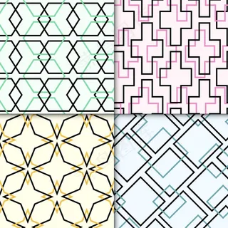 彩色几何图案包