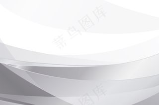 带波浪的白色和灰色渐变背景