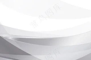 带波浪的白色和灰色渐变背景