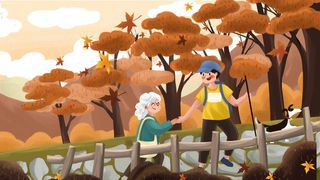 重阳节登高节日节气登山传统节日