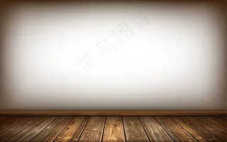 木墙和木地板，表面老化，逼真