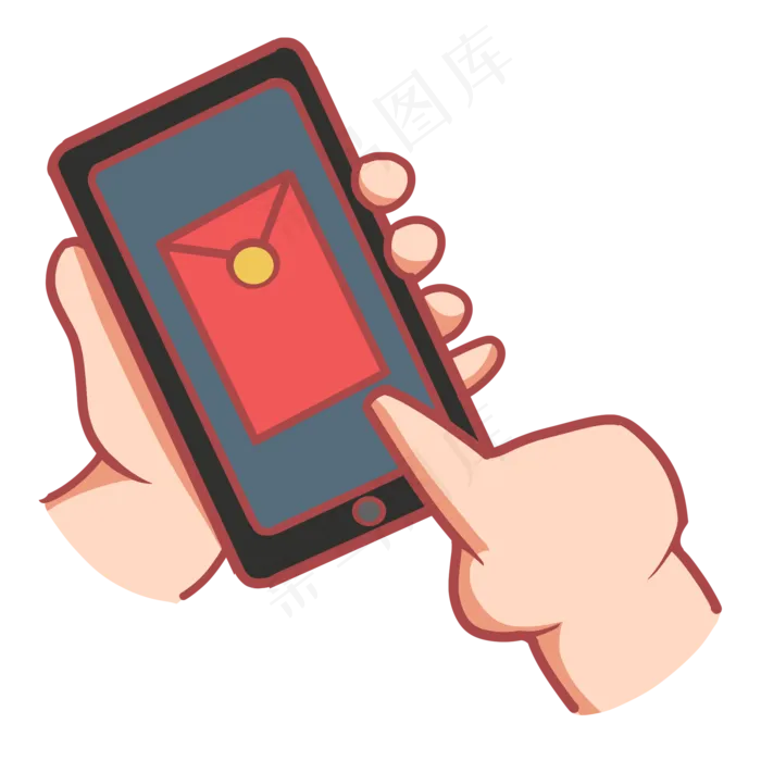 手机拿好抢红包(2000X2000(DPI:300))psd模版下载