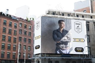 城市模型样机中的广告牌