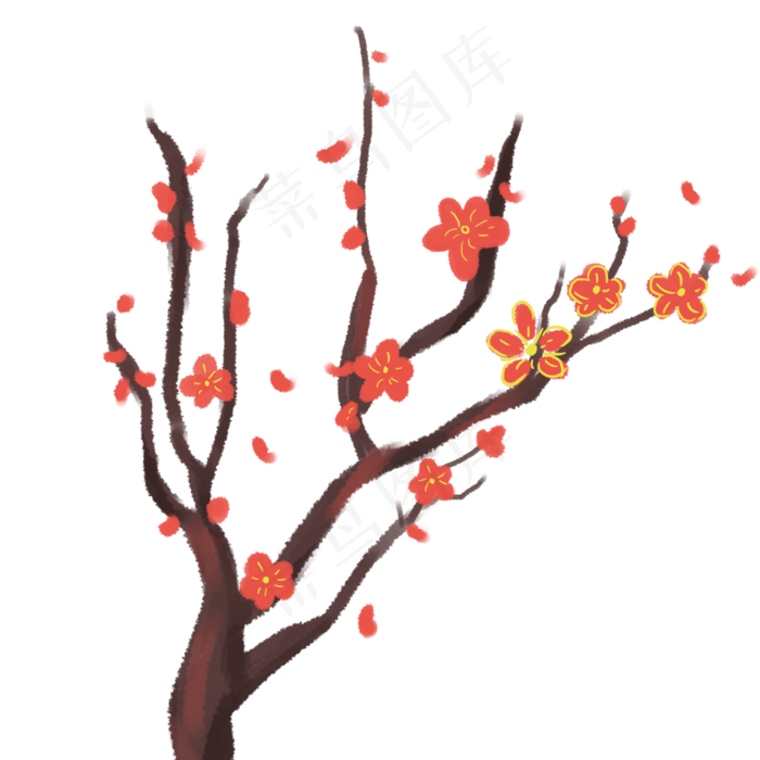 中国风梅花PNG免扣素材(2000X2000(DPI:132))psd模版下载