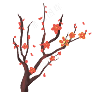 中国风梅花PNG免扣素材