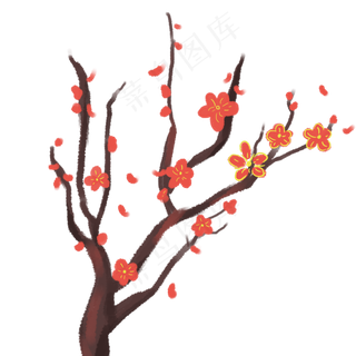 中国风梅花PNG免扣素材