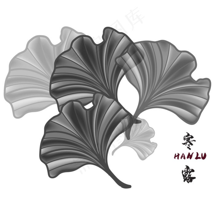 传统节气寒露装饰(2000*2000px 300 dpi )ai矢量模版下载