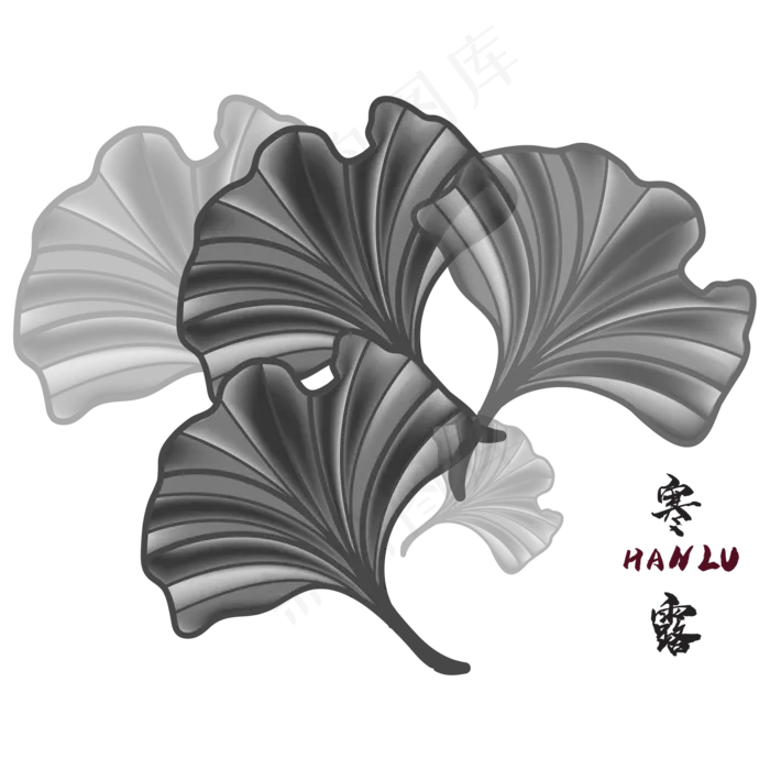 传统节气寒露装饰(2000*2000px 300 dpi )ai矢量模版下载