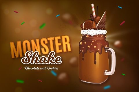 真实怪物摇动背景