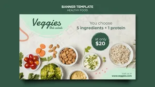 健康食品横幅banner