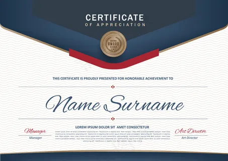 高级证书文凭模板