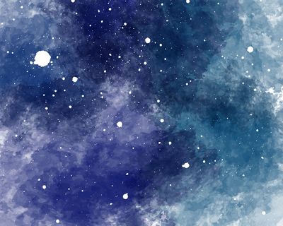 水彩空间背景星空水彩纹理
