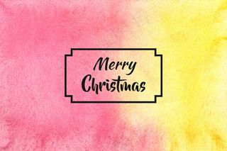 圣诞快乐水彩背景