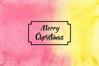 圣诞快乐水彩背景