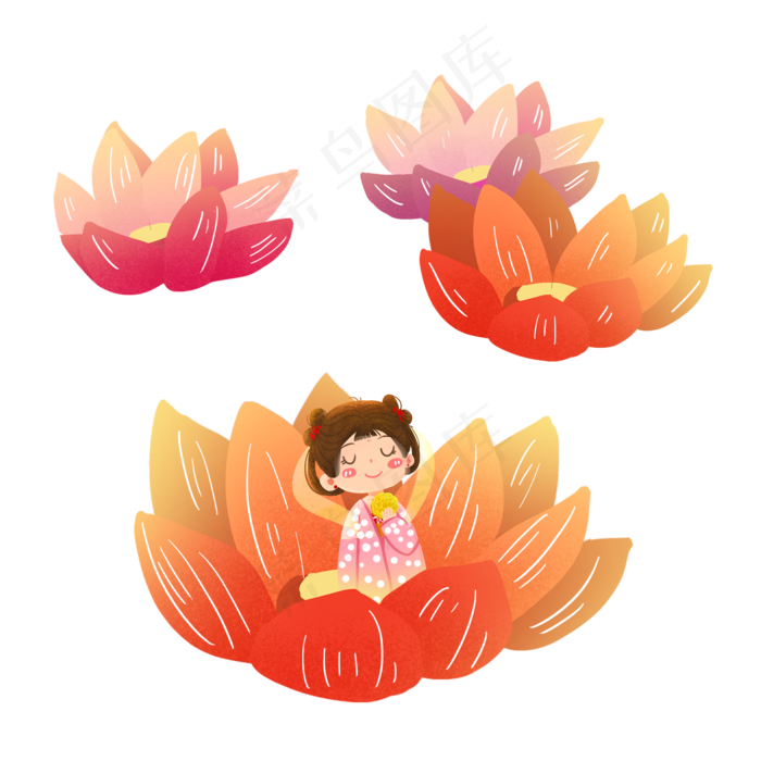 中秋节赏花灯吃月饼嫦娥素材(2000X2000(DPI:300))psd模版下载