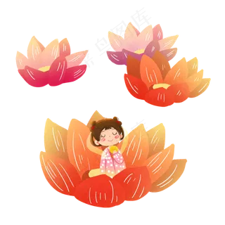 中秋节赏花灯吃月饼嫦娥素材