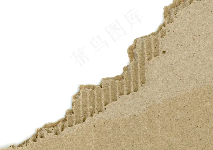 皱巴巴的棕色纸板 皱巴巴的棕色纸板