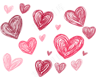 七夕节爱心配图