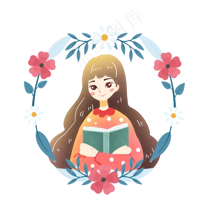 教师节老师拿书头像素材(2000X2000(DPI:300))psd模版下载