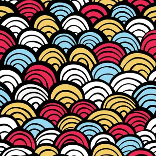 无缝图案鱼鳞。插图。